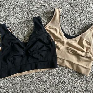 SPANX Black and Tan Sports Bras